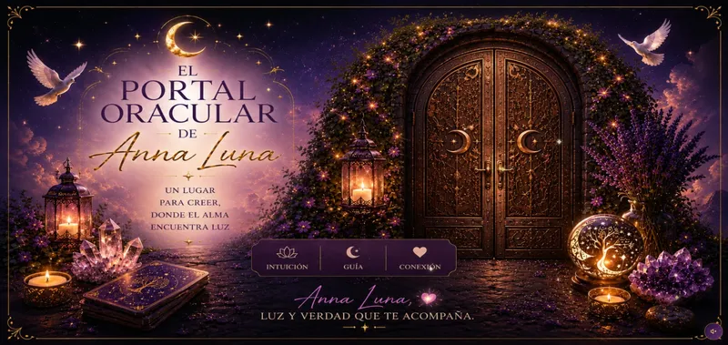 Proyecto El Portal Oracular de Anna Luna - Plataforma digital para explorar el mundo de los oráculos, la intuición y el autoconocimiento